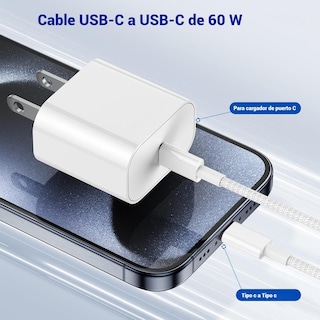 Foto 4 | Foto 4 | Cable Usb C Yoele Blanco Carga Rápida Trenzado 1m 60w Para Iphone Galaxy Y Más