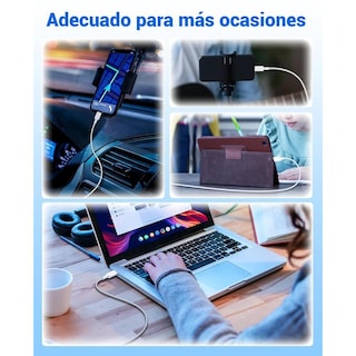 Foto 8 | Foto 8 | Cable Usb C Yoele Blanco Carga Rápida Trenzado 1m 60w Para Iphone Galaxy Y Más