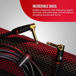 Foto 5 | Foto 5 | Cable De Guitarra Bajo Monster Prolink 8 Pies Ángulo Recto Escudo Trenzado De Cobre 95%