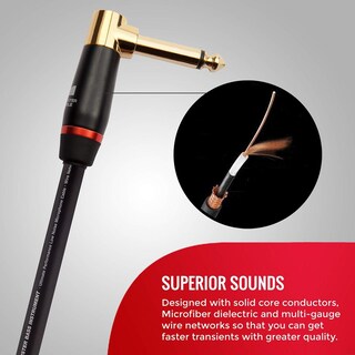 Foto 6 | Foto 6 | Cable De Guitarra Bajo Monster Prolink 8 Pies Ángulo Recto Escudo Trenzado De Cobre 95%