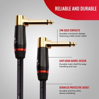 Foto 7 | Foto 7 | Cable De Guitarra Bajo Monster Prolink 8 Pies Ángulo Recto Escudo Trenzado De Cobre 95%