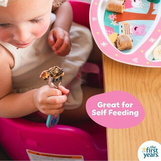 Foto 6 | Foto 6 | Juego De Vajilla The First Years Peppa Pig Rosa Con Plato Dividido Para Niños Pequeños