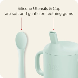 Foto 5 | Foto 5 | Juego De Vajilla De Silicona Nuk Azul Con Succión Durable Para Bebé