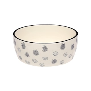 Foto 1 | Foto 1 | Cuenco Para Mascotas Pearhead Gris Blanco De Cerámica Grande