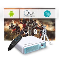 Proyector Ezcast J4a 2024 Portátil Android 10 Batería Y Altavoz Integrados Dlp 1080p Compatible Hdmi