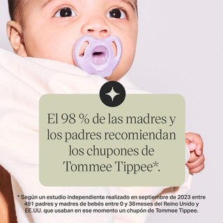 Foto 6 | Foto 6 | Chupete De Silicona Tommee Tippee Ultra-light Unisex Diseño Simétrico De Una Pieza Sin Bpa 18-36 M