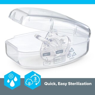 Foto 3 | Foto 3 | Chupete De Silicona Chicco Gris De Una Pieza Con Escudo Texturizado Para Bebés De 6 A 16 Meses 2 Un