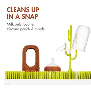 Foto 5 | Foto 5 | Biberones De Silicona Boon Nursh Moteados Con Diseño De Bolsa Plegable Flujo Medio 8 Onzas 3 Unid