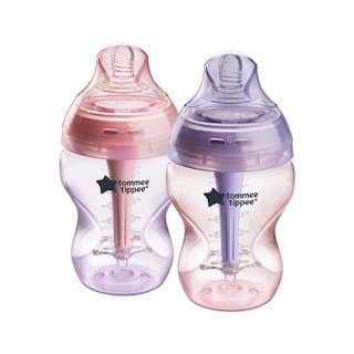 Foto 1 | Foto 1 | Biberón Anti-cólico Tommee Tippee Rosa Y Morado Tetina Similar Al Pecho Para Una Lactancia Natural