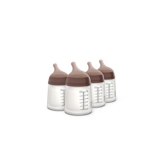 Foto 1 | Foto 1 | Biberón Anticólico Suavinex Zero Zero Deep Brown Flujo Adaptable Paquete De 4