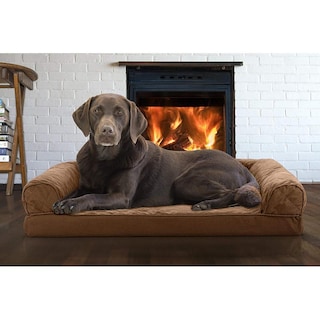 Foto 5 | Foto 5 | Cama Ortopédica Para Mascotas Furhaven Sofa Pequeña Rojo Vino Café Cálido