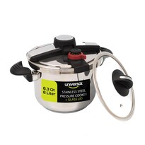 Olla De Presión Universal Silver Express Acero Inoxidable Apertura Fácil Y Seguridad Para Cocina Ráp