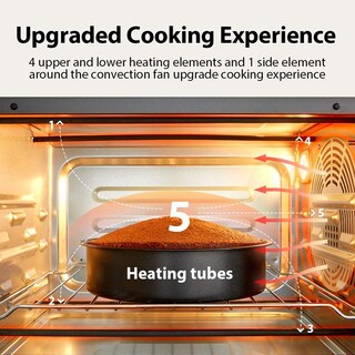 Foto 4 | Foto 4 | Horno Tostador Toshiba Gris Carbón Digital 6 En 1 Freidora De Aire