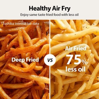 Foto 6 | Foto 6 | Horno Tostador Toshiba Gris Carbón Digital 6 En 1 Freidora De Aire