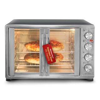 Foto 1 | Foto 1 | Horno Tostador De Convección Elite Gourmet Acero Inoxidable Y Gris Con Doble Puerta Francesa 45 L In