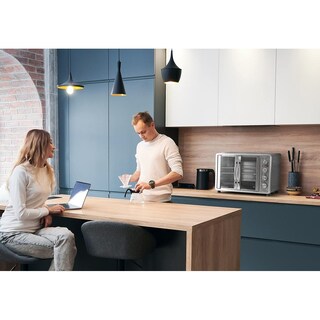 Foto 3 | Foto 3 | Horno Tostador De Convección Elite Gourmet Acero Inoxidable Y Gris Con Doble Puerta Francesa 45 L In