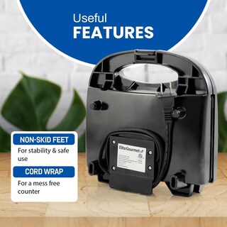 Foto 3 | Foto 3 | Sandwichera Panini Elite Gourmet Negro Superficie Antiadherente 2 Rebanadas