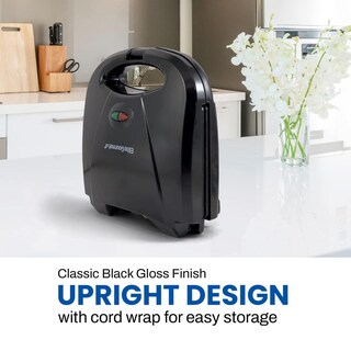 Foto 6 | Foto 6 | Sandwichera Panini Elite Gourmet Negro Superficie Antiadherente 2 Rebanadas