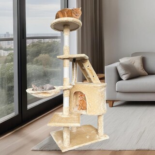 Foto 5 | Foto 5 | Mueble Rascador Para Gato Poli Pets Bambino Multifuncional Con Felpa Suave