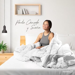 Foto 2 | Foto 2 | Edredón King Sobredime Dreamlab Blanco Relleno De Microfibras Recubiertas Con Gel