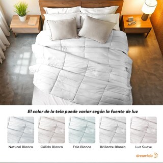 Foto 3 | Foto 3 | Edredón King Sobredime Dreamlab Blanco Relleno De Microfibras Recubiertas Con Gel