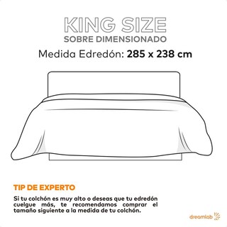 Foto 5 | Foto 5 | Edredón King Sobredime Dreamlab Blanco Relleno De Microfibras Recubiertas Con Gel