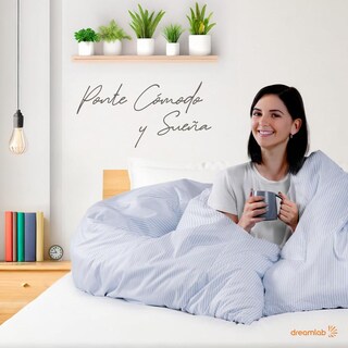 Foto 4 | Foto 4 | Edredón Dreamlab Queen Azul Mezclilla Hipoalergénico