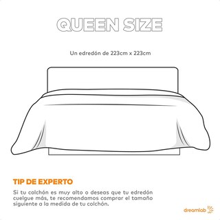 Foto 7 | Foto 7 | Edredón Dreamlab Queen Azul Mezclilla Hipoalergénico