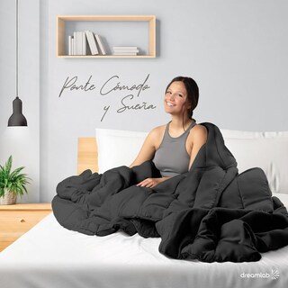 Foto 2 | Foto 2 | Edredón Individual Acolchado Dreamlab Negro Hipoalergénico