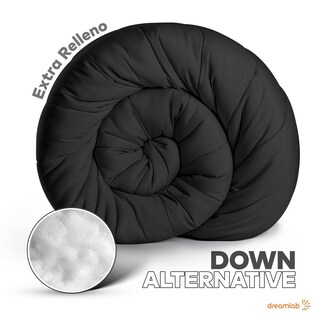 Foto 7 | Foto 7 | Edredón Individual Acolchado Dreamlab Negro Hipoalergénico