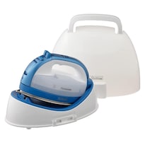 Plancha Inalámbrica Panasonic Azul 360 Grados Puntal De Precisión Suela De Acero Inoxidable Anticalc