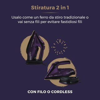 Foto 3 | Foto 3 | Plancha De Vapor Inalámbrica Tower Ceraglide Morada Con Suela De Cerámica Y Vapor Variable