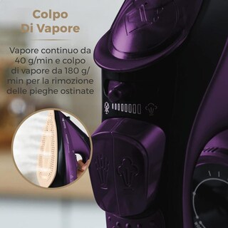Foto 6 | Foto 6 | Plancha De Vapor Inalámbrica Tower Ceraglide Morada Con Suela De Cerámica Y Vapor Variable