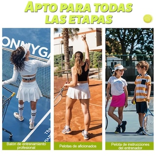 Foto 2 | Foto 2 | Pelotas De Tenis Qmczla Fieltro Resistente Alta Elasticidad Para Juego Interior Y Exterior