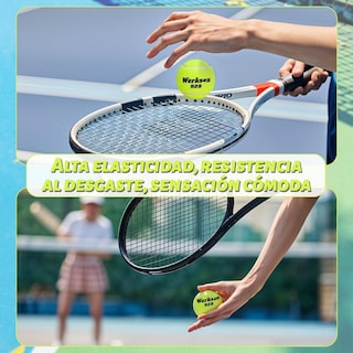 Foto 4 | Foto 4 | Pelotas De Tenis Qmczla Fieltro Resistente Alta Elasticidad Para Juego Interior Y Exterior
