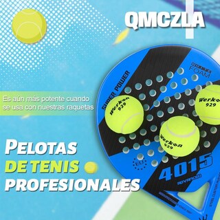 Foto 8 | Foto 8 | Pelotas De Tenis Qmczla Fieltro Resistente Alta Elasticidad Para Juego Interior Y Exterior