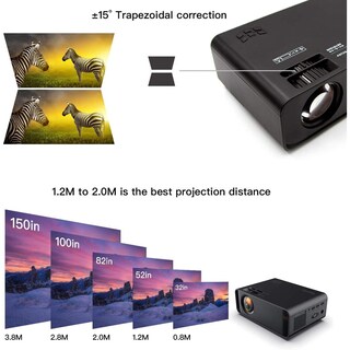 Foto 5 | Foto 5 | Proyector Hertekdo Hd 1080p Para Multimedia En Casa