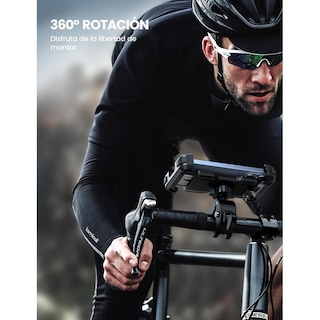 Foto 5 | Foto 5 | Soporte Celular Lamicall Negro Para Motocicleta Y Bicicleta Con Montaje Rápido Mejorado Para Iphone