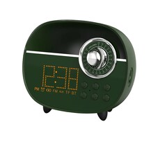 Radio Belug Despertador Bluetooth Batería Recargable Verde