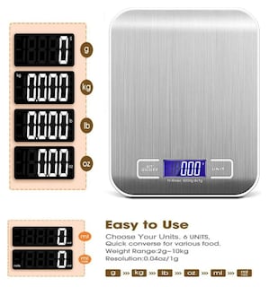 Foto 2 | Foto 2 | Báscula de Cocina Digital Xtellar Recargable Acero Inoxidable