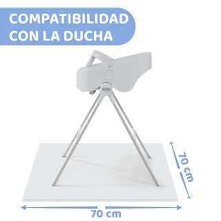 Foto 2 | Foto 2 | Bañera Alta Chicco Gris 2 En 1 Con T De Seguridad Para Bebé