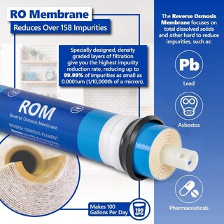 Foto 4 | Foto 4 | Sistema De Ósmosis Inversa Alcalina Express Water Blanco Con Membrana Uv De 11 Filtros Y 100 Gpd Ro