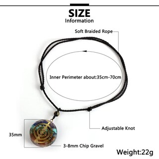 Foto 6 | Foto 6 | Collar de Equilibrio de Energía de Piedras Naturales