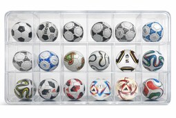 Set Colección 18 Mini Balones De La Copa Mundial Fifa
