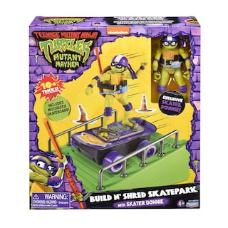 Foto 5 | Foto 5 | Figura De Acción Teenage Mutant Ninja Turtles De Playmates Toys Verde Con Monopatín Y Accesorios