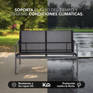 Foto 7 | Foto 7 | Sala Exterior Juego Para Jardín Exterior Silver Textilene