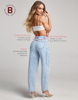 Foto 5 | Foto 5 | Jeans Barrel Tiro Super Alto Buenissima 0195stmc Seven Jeans