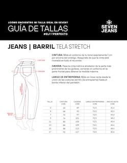 Foto 7 | Foto 7 | Jeans Barrel Tiro Super Alto Buenissima 0195stmc Seven Jeans