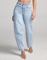 Jeans Barrel Tiro Super Alto Buenissima 0195stmc Seven Jeans