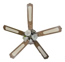 Ventilador de Techo Orient Diseño Elegante 52 Pulgadas 1.32 m 60 Hz Cobre Café Madera 5